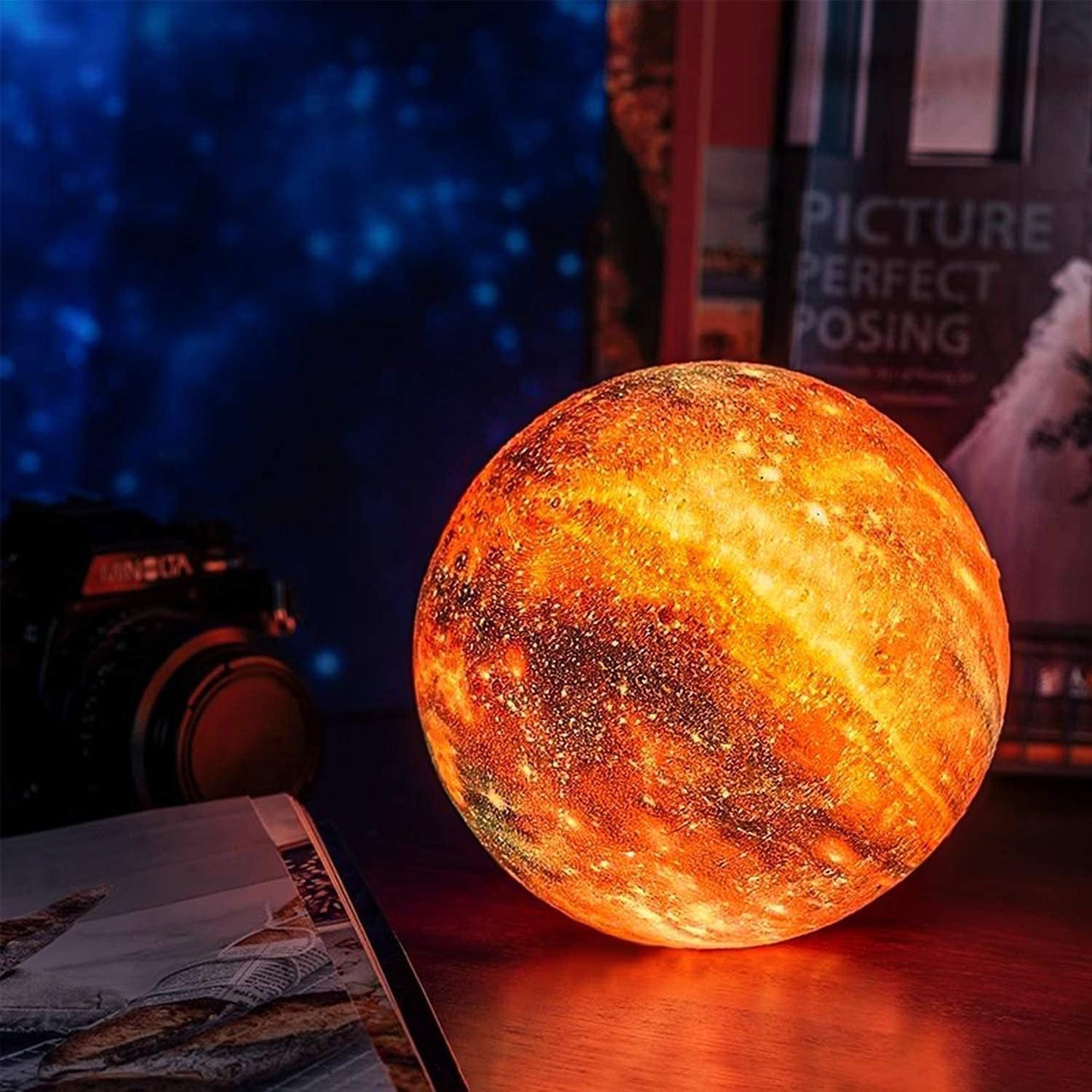 Kabellose Nachtlampe mit Sternendesign – dimmbar & wiederaufladbar für Schlafzimmer
