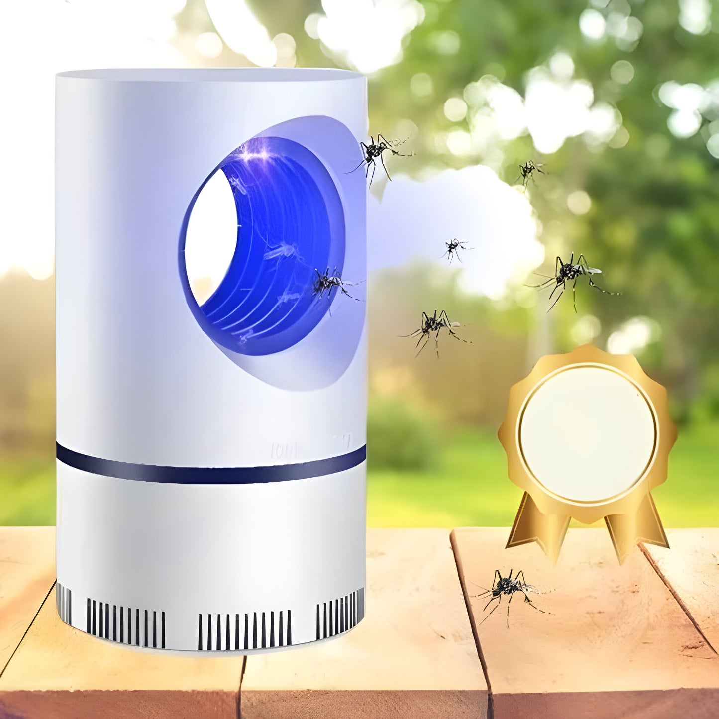 Geräuscharme Insektenfalle mit UV-Licht