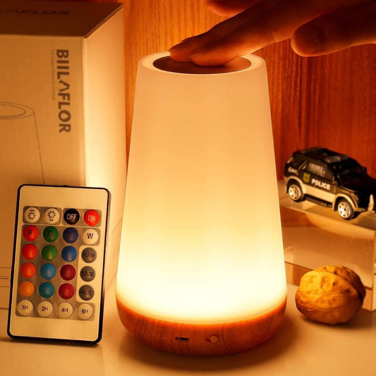 Dimmable Touch-Tischlampe mit Farbwechsel für modernes Wohnen