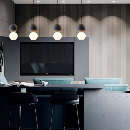 Moderne LED Kugel Pendelleuchte für Wohnzimmer und Esszimmer