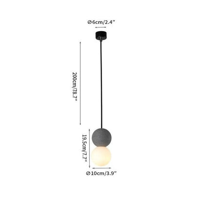 Moderne LED Kugel Pendelleuchte für Wohnzimmer und Esszimmer