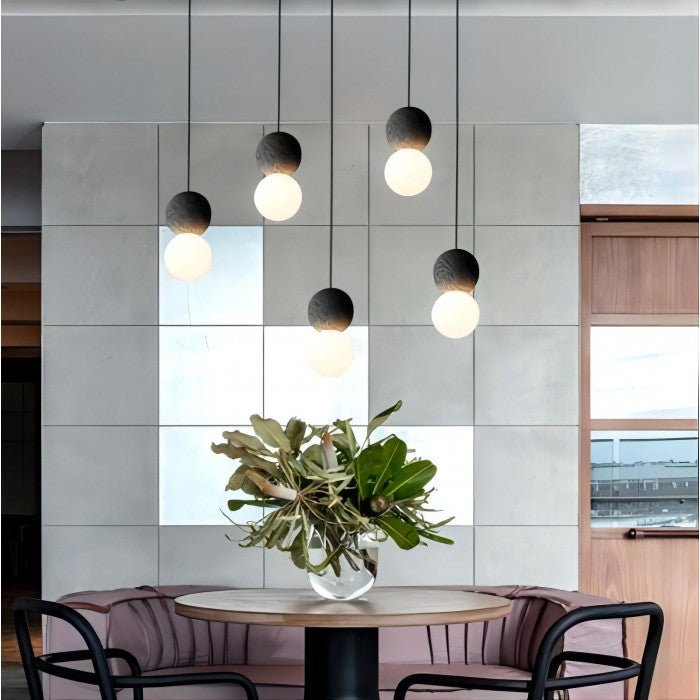 Moderne LED Kugel Pendelleuchte für Wohnzimmer und Esszimmer