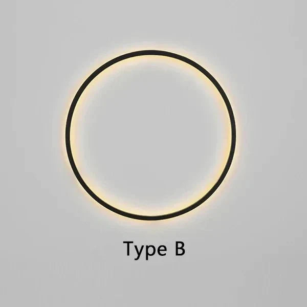 LED runde Wandlampe mit warmem Licht für Wohnzimmer