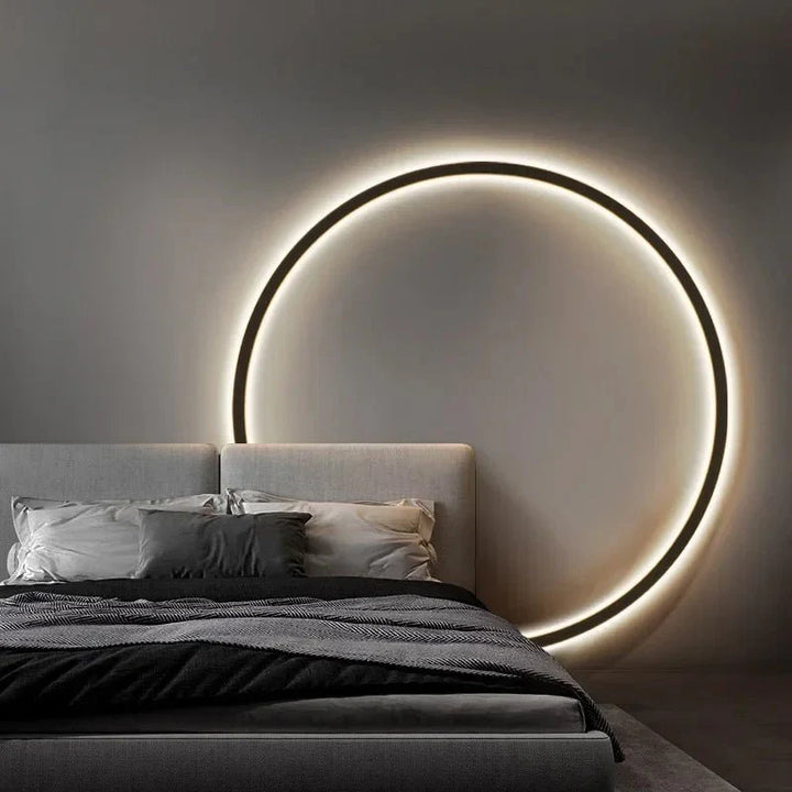 LED runde Wandlampe mit warmem Licht für Wohnzimmer