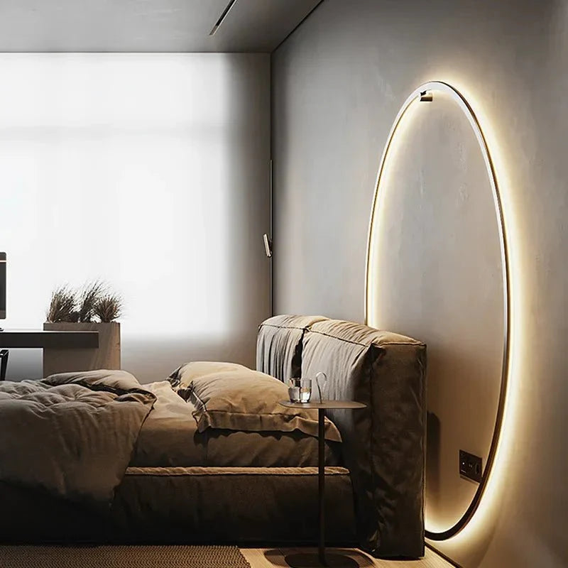 LED runde Wandlampe mit warmem Licht für Wohnzimmer