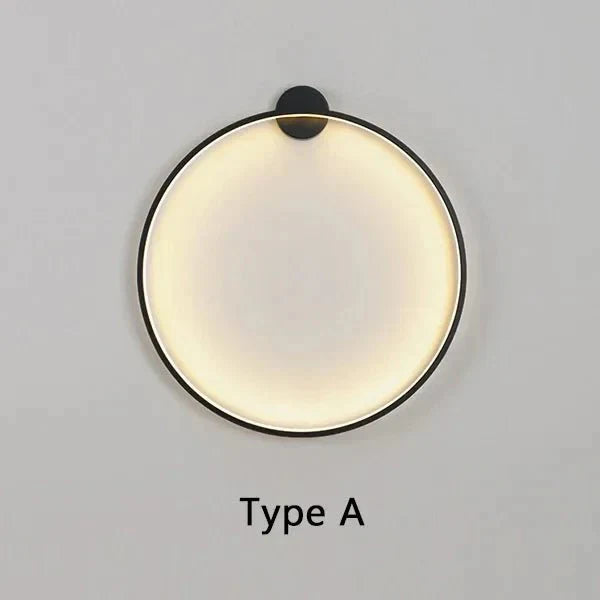 LED runde Wandlampe mit warmem Licht für Wohnzimmer