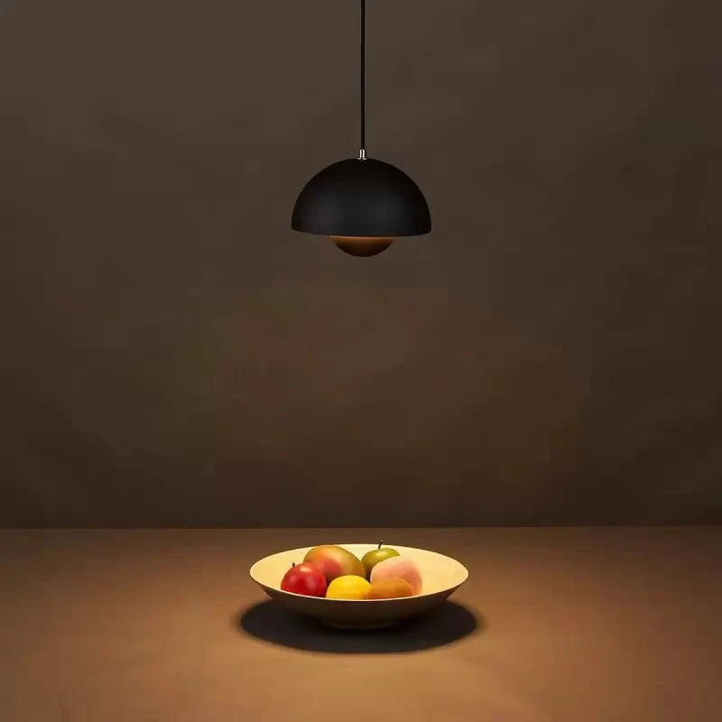 Elegante runde Hängelampe mit Kuppeldesign für Esszimmer und Küche