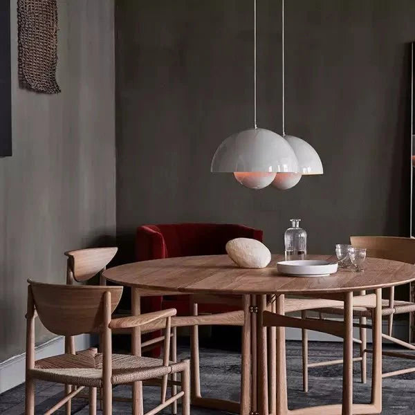 Elegante runde Hängelampe mit Kuppeldesign für Esszimmer und Küche