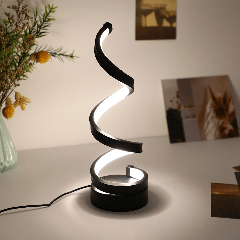Lumina - Leichte Spirale - Tischlampe - Gold - Müller Mode