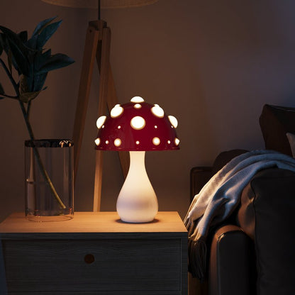 Dimmable Pilz-Tischlampe mit warmem Licht für Schlafzimmer und Wohnzimmer