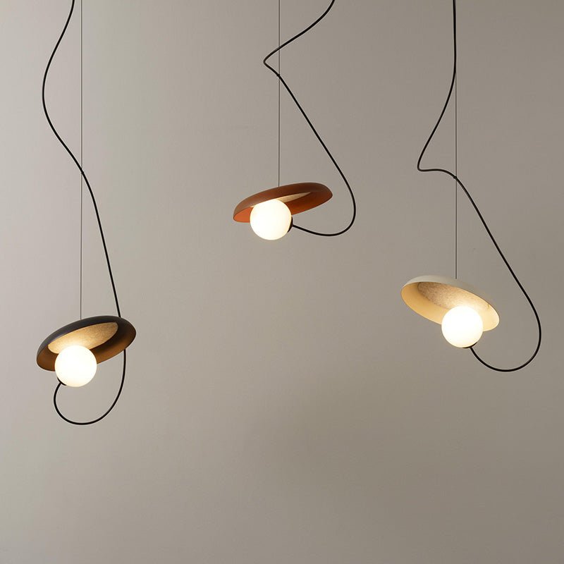Industrielle LED Pendelleuchte aus Metall für Esszimmer