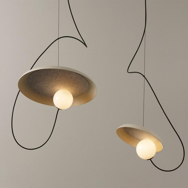 Industrielle LED Pendelleuchte aus Metall für Esszimmer