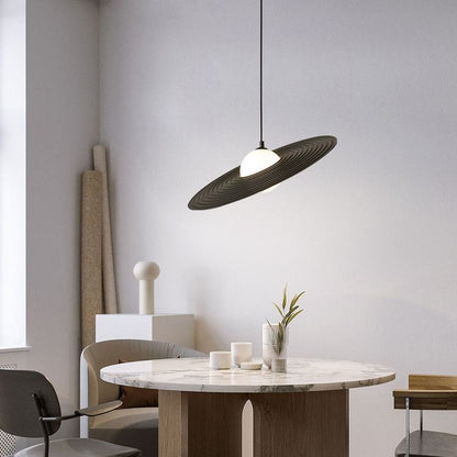 Moderne LED Pendelleuchte in UFO-Design für Wohnzimmer