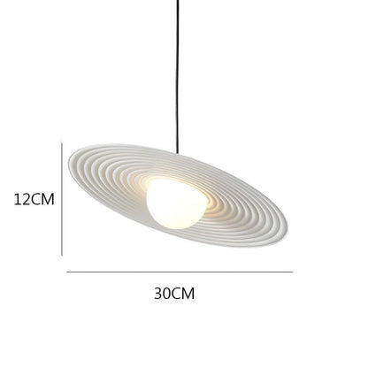 Moderne LED Pendelleuchte in UFO-Design für Wohnzimmer