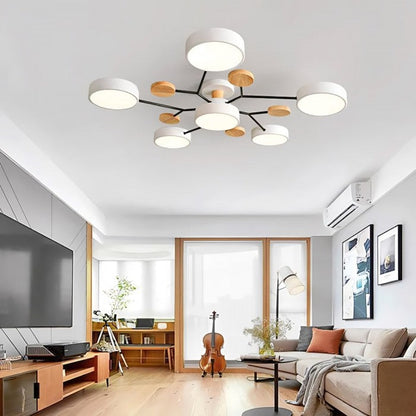 LED Deckenleuchte mit organischem Design für Wohnzimmer und Essbereich