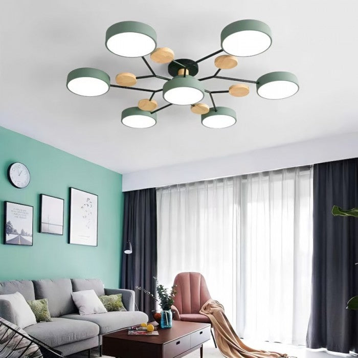 LED Deckenleuchte mit organischem Design für Wohnzimmer und Essbereich
