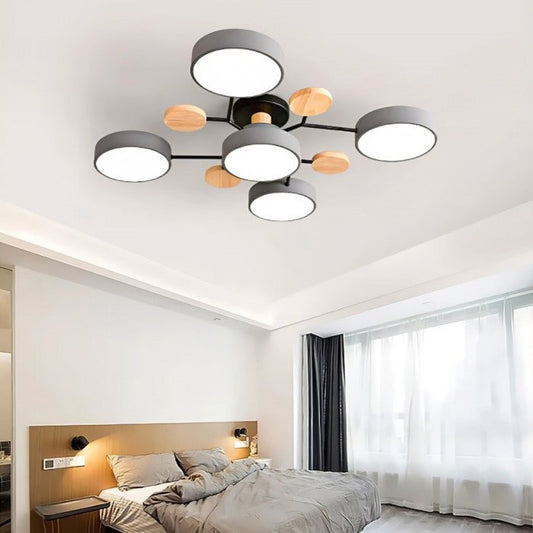 LED Deckenleuchte mit organischem Design für Wohnzimmer und Essbereich