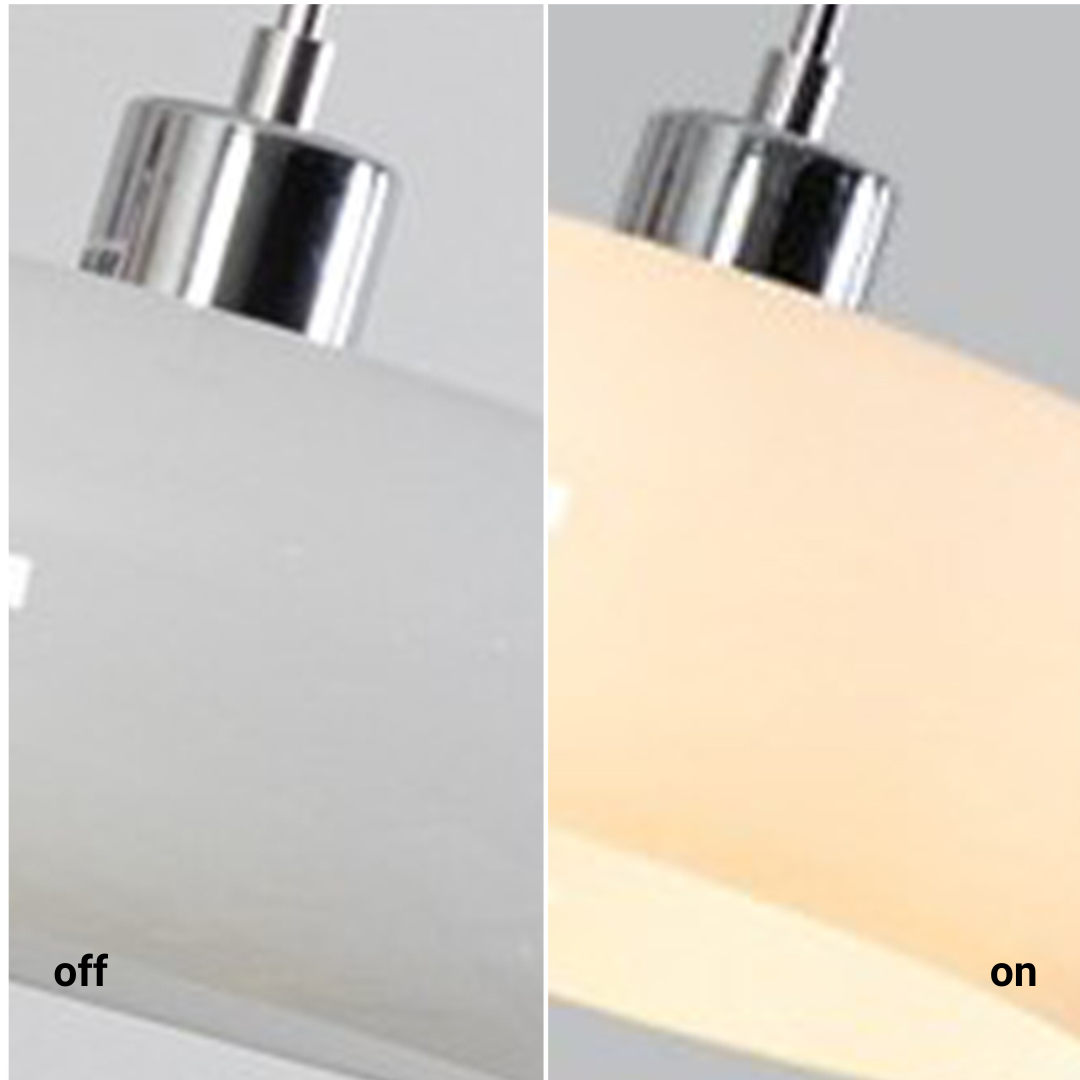 Moderne Pendelleuchte aus Glas in Brotform – Dimmbarer LED Kronleuchter für Esszimmer & Wohnzimmer