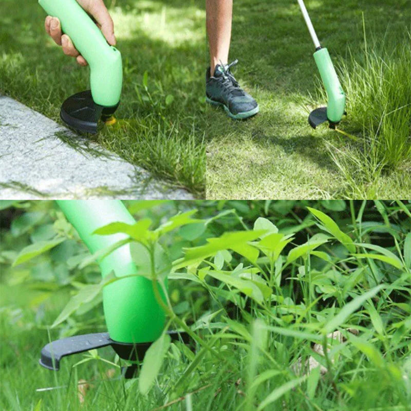 Kompakter kabelloser Rasentrimmer für präzise Gartenpflege
