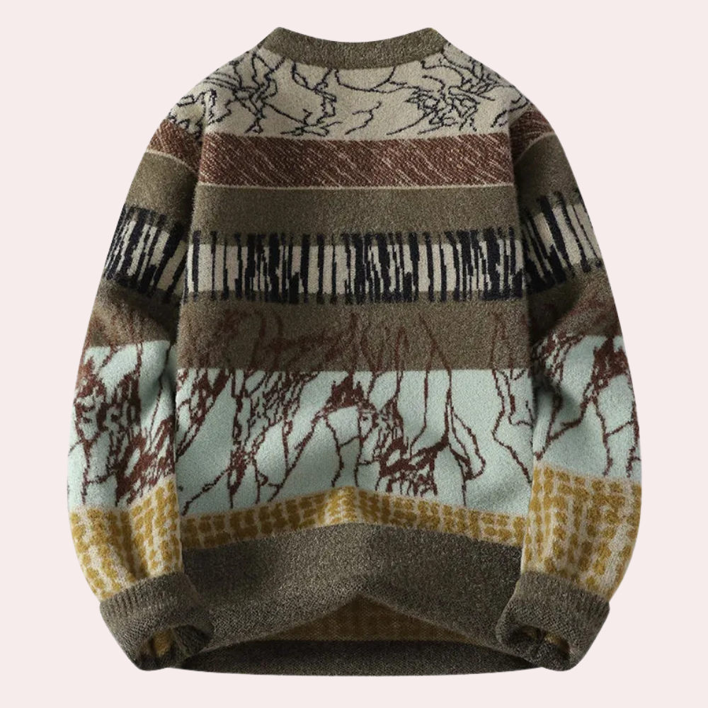 Herren Strickpullover Mit Modernem Design
