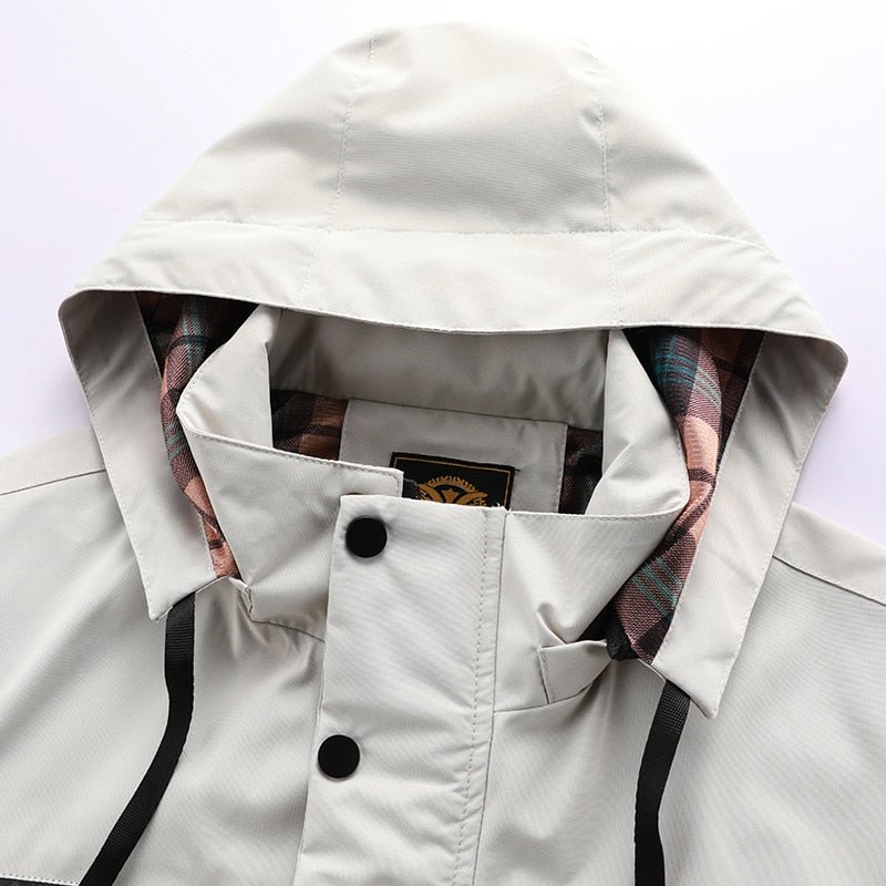 Herren Winterjacke Mit Abnehmbarer Kapuze Und Wetterfestem Design