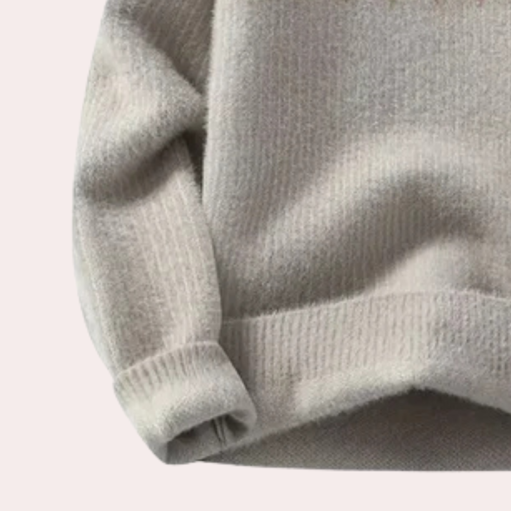 Herren Strickpullover Mit Schlichtem Design