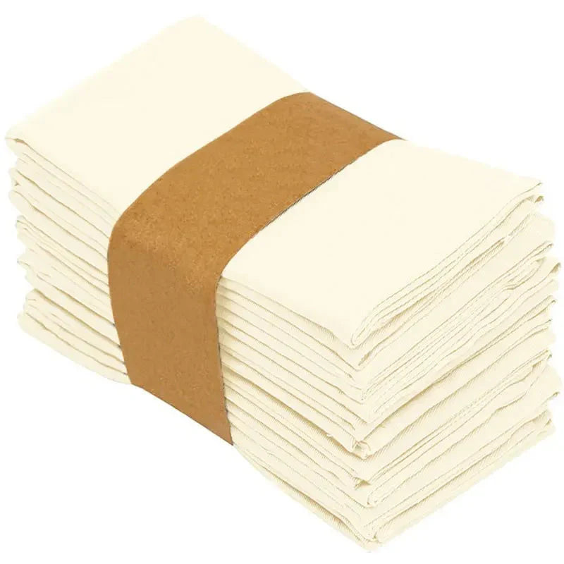 Polyester Tischservietten Wiederverwendbar 40 x 40 cm