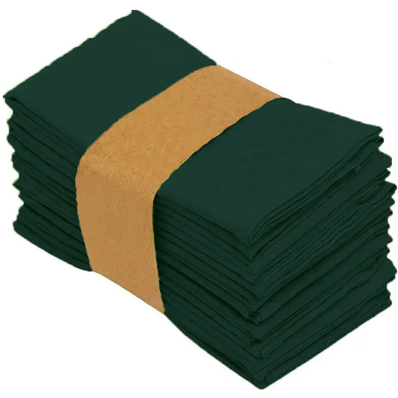 Polyester Tischservietten Wiederverwendbar 40 x 40 cm