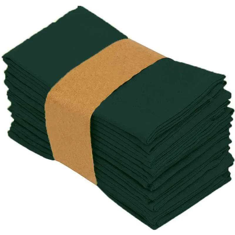 Polyester Tischservietten Wiederverwendbar 40 x 40 cm