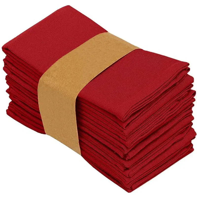 Polyester Tischservietten Wiederverwendbar 40 x 40 cm