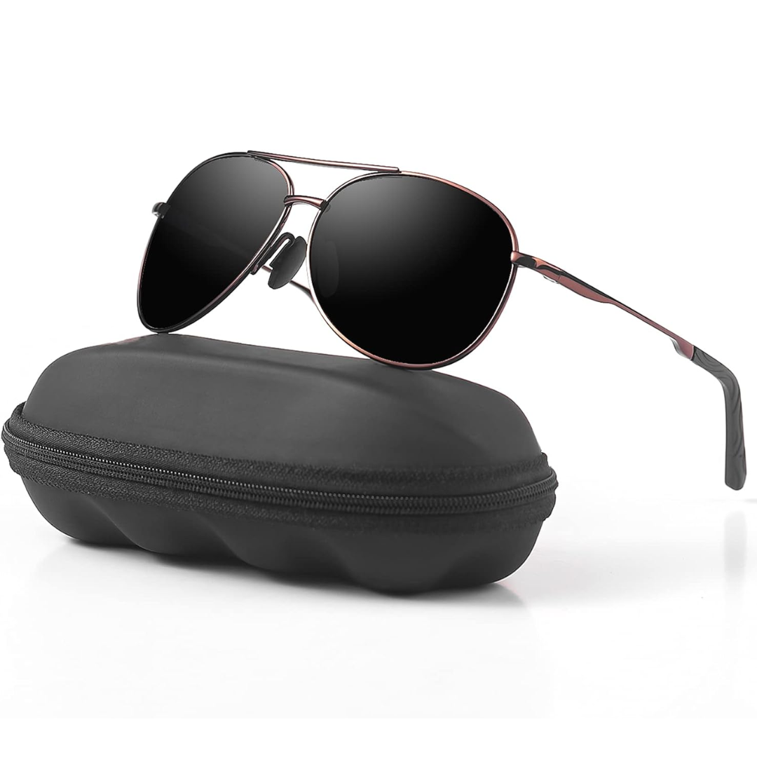 Aviator Sonnenbrille mit polarisierten Gläsern für Damen und Herren
