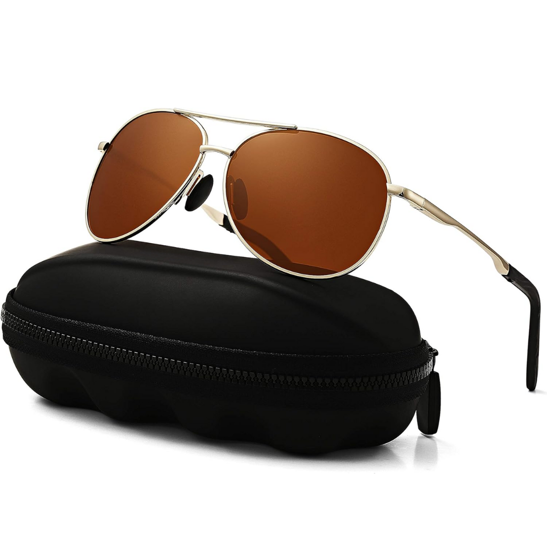 Aviator Sonnenbrille mit polarisierten Gläsern für Damen und Herren