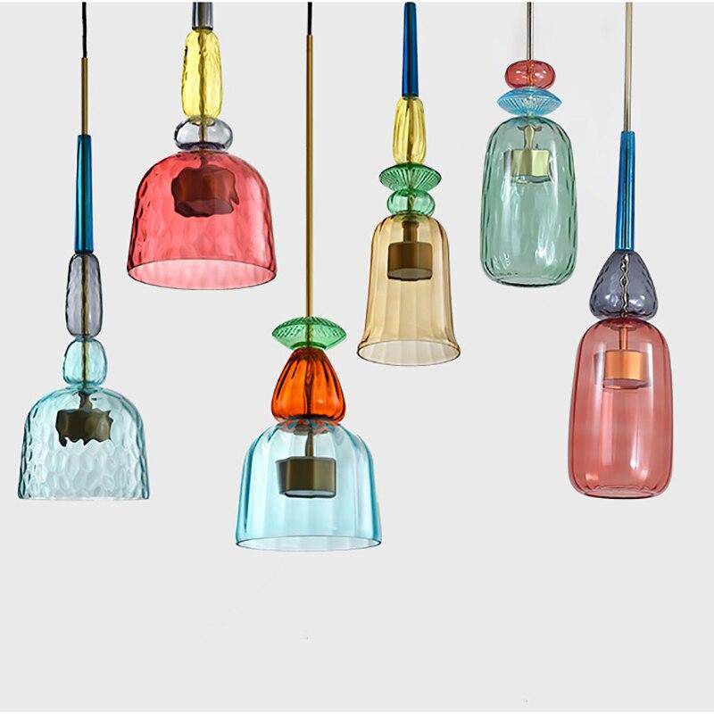 Moderne LED-Hängelampe mit farbiger Schirmoptik – für Wohnräume