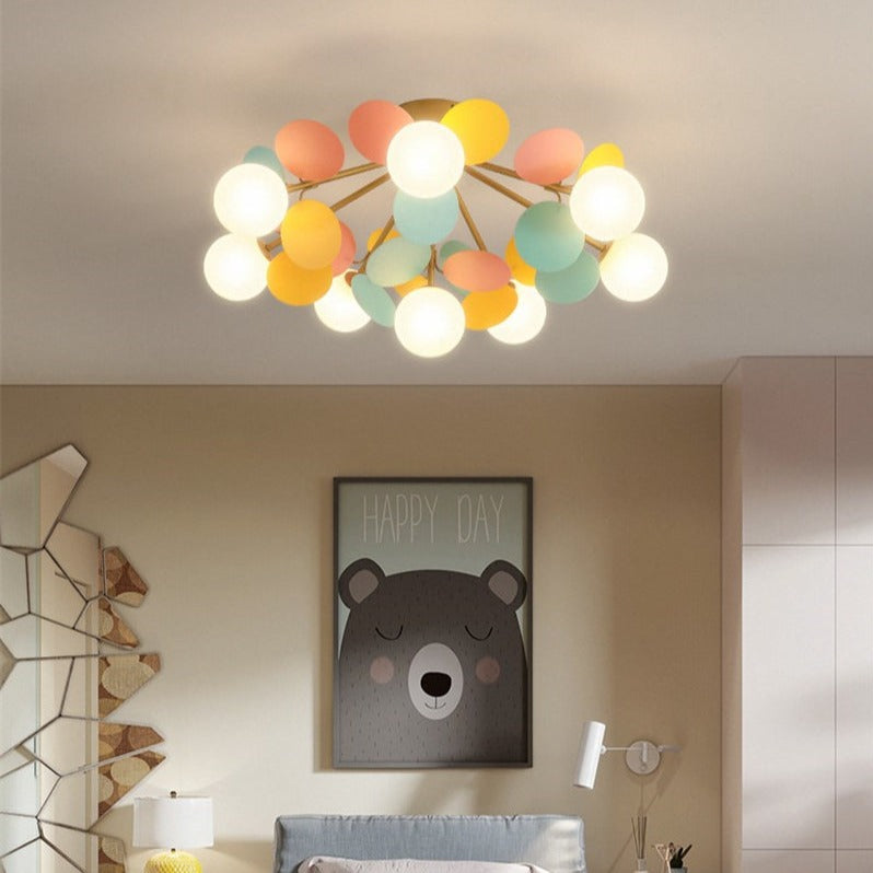 Bunte LED Deckenleuchte Estel für Kinderzimmer