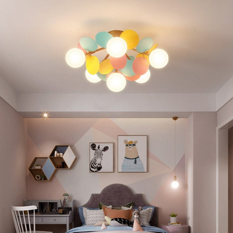 Bunte LED Deckenleuchte Estel für Kinderzimmer
