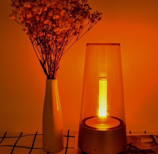 Tragbarer Nachtlichtlautsprecher – Bluetooth & warmweißes Licht