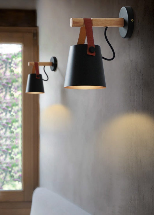 Moderne Wandleuchte im nordischen Stil mit Wandhalterung für Wohnzimmer und Flur