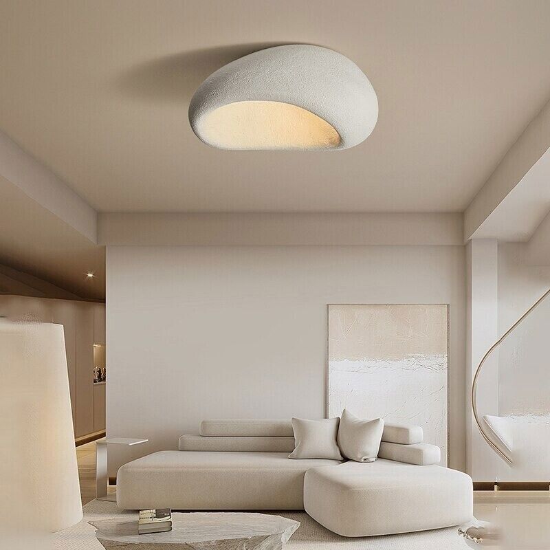 Minimalistische Deckenlampe – warmweiß & aus Kunstharz
