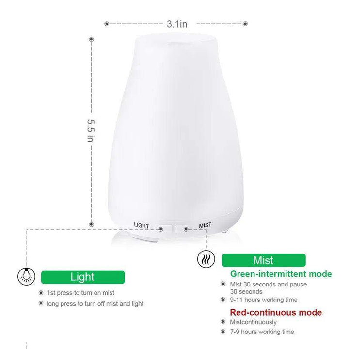 Aroma-Diffuser im Vasen-Design mit sichtbarem Nebelaustritt