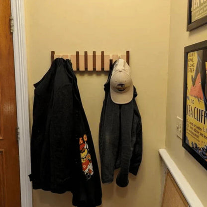 Wandhaken aus Holz - Stilvoller Kleiderhaken im Klavierdesign für Flur, Büro und Schlafzimmer
