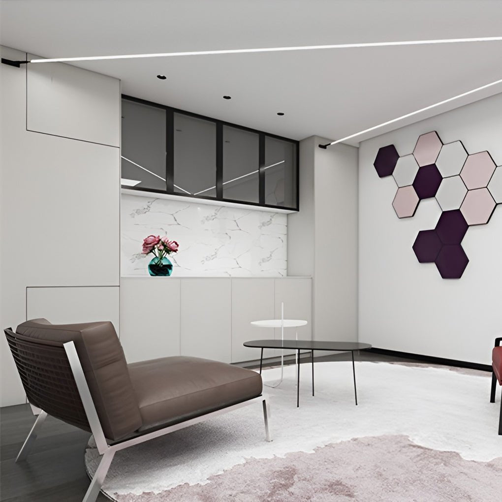 LED Deckenleuchte mit 360° drehbarer Lichtleiste – modern, flach & dimmbar
