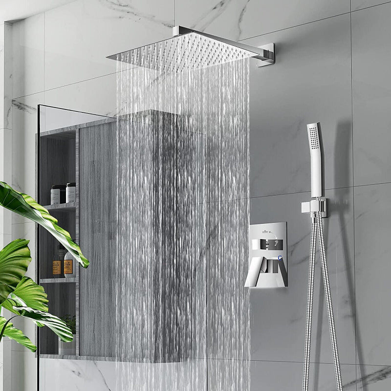 Ultraschmale Regendusche mit Wandarm