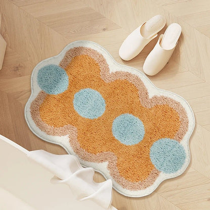 Flauschige Badematte – Modernes Steppmuster & Rutschfeste Unterseite