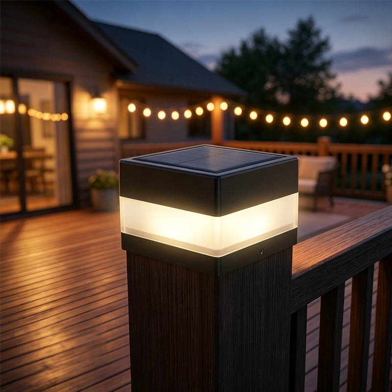 Solar Zaunleuchte passend für 7x7 cm Alu- und PVC-Pfosten