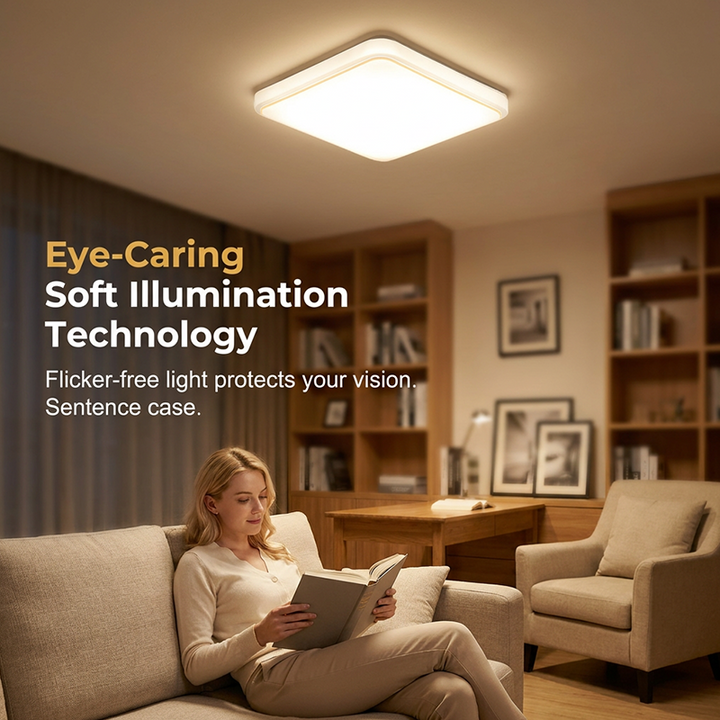 LED Deckenleuchte Quadratisch Für Wohnzimmer