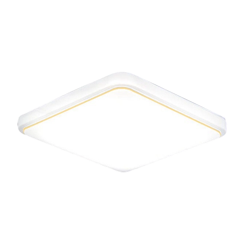 Quadratische Wohnzimmer-Deckenleuchte mit modernem, hellem Licht