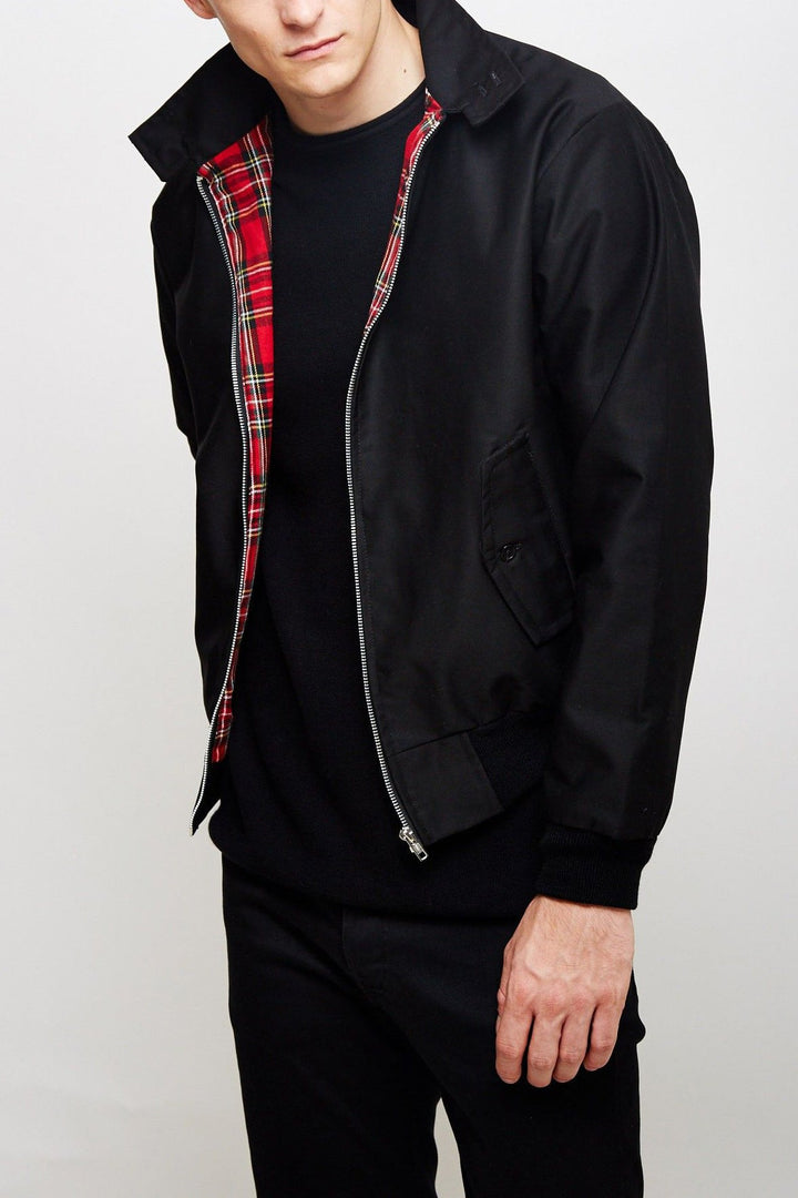 Herren Harrington Jacke Mit Klassischem Schnitt
