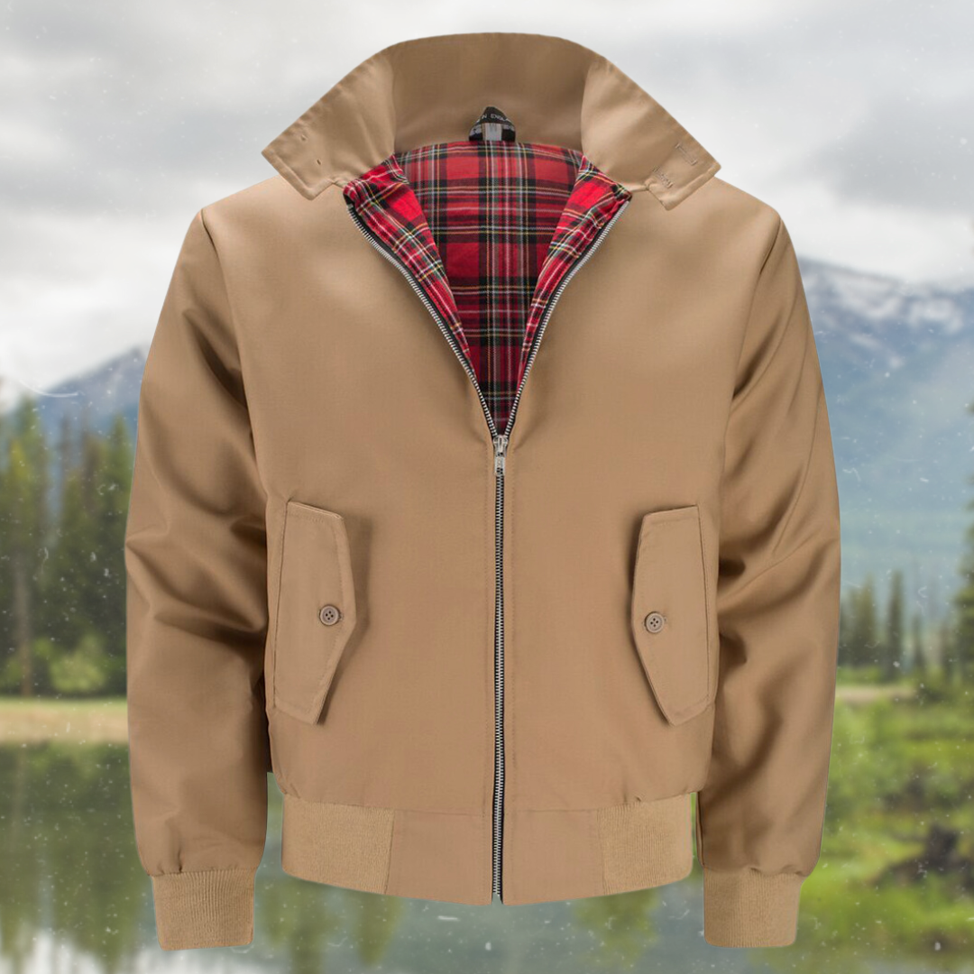 Herren Harrington Jacke Mit Klassischem Schnitt