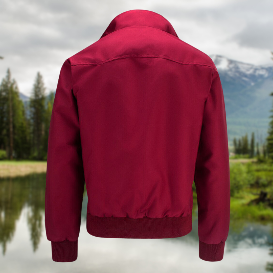 Herren Harrington Jacke Mit Klassischem Schnitt