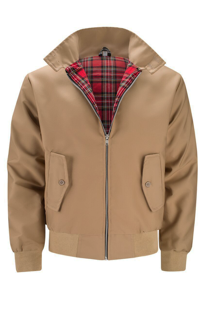 Herren Harrington Jacke Mit Klassischem Schnitt